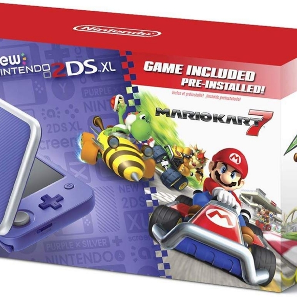 Purple Nintendo 2DS XL Mario Kart Edition - Picture 1 of 1